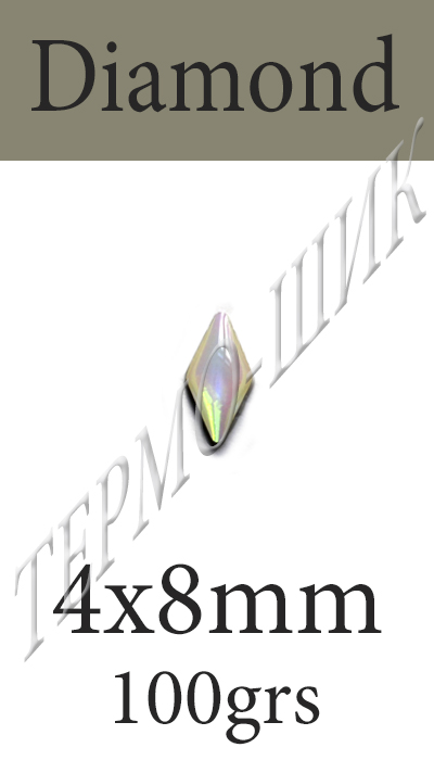  Color Stone Diamond 4x8mm